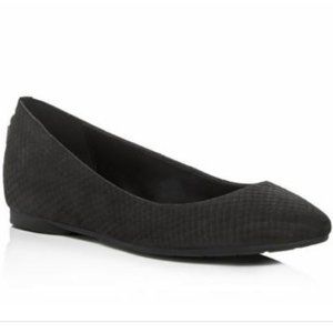 MICHAEL Michael Kors Women's Mira Embossed Ballet Flats Black